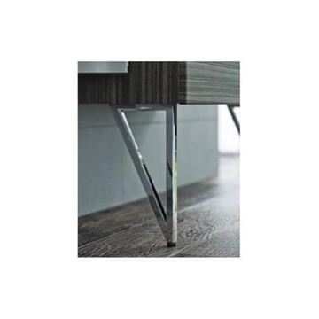 Tboss láb sarok, 32cm, króm (pár)