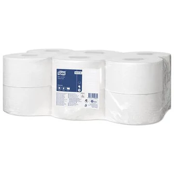 Tork toalettpapír Mini Jumbo, T2, tekercses, törtfehér