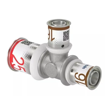 Uponor S-Press Plus réz T-idom szűkített 25-16-16