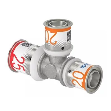 Uponor S-Press Plus réz T-idom szűkített 25-20-20