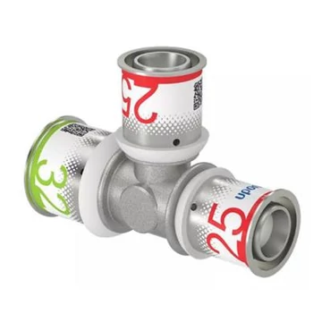 Uponor S-Press Plus réz T-idom szűkített 32-25-25