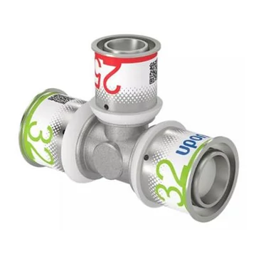 Uponor S-Press Plus réz T-idom szűkített 32-25-32