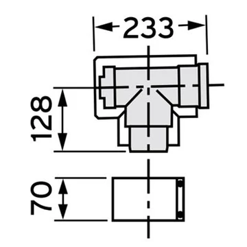 VAILLANT 80/125 PP tisztító könyök