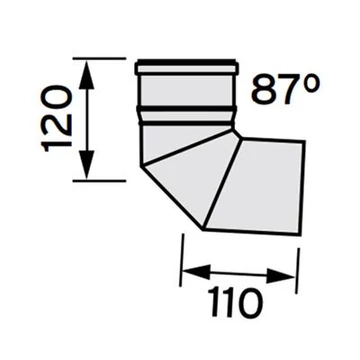 VAILLANT 80 PP könyök 90°