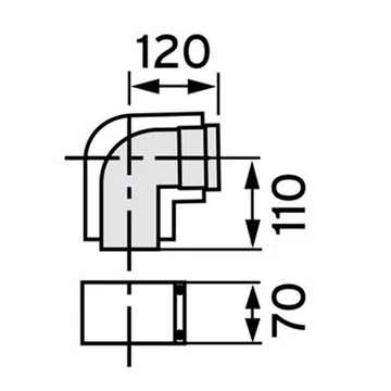VAILLANT 80/125 ALU könyök 90°