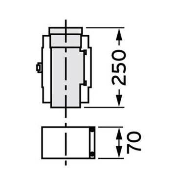 VAILLANT 80/125 ALU tisztítóegyenes