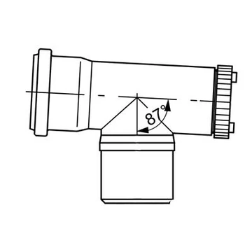 Viessmann 80 PPs ellenőrző T-idom