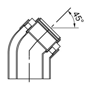 Viessmann 80/125 PPs AZ-ív 45°(2 db)
