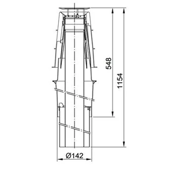 Viessmann 80/125 PPs tetőátvezetés