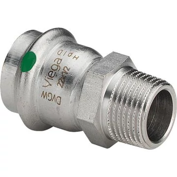 VIEGA SANPR. Inox Csatl KM 22x1/2"