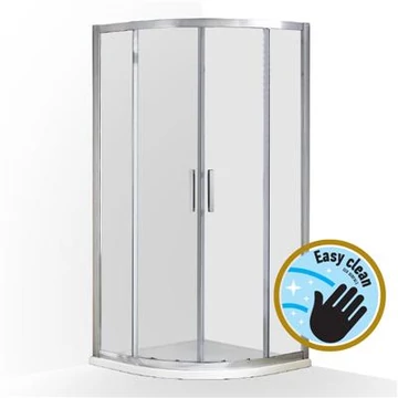 Wellis Aquarius 90 két tolóajtós íves kabin Easy Cleannel (90x90x190) WC00472