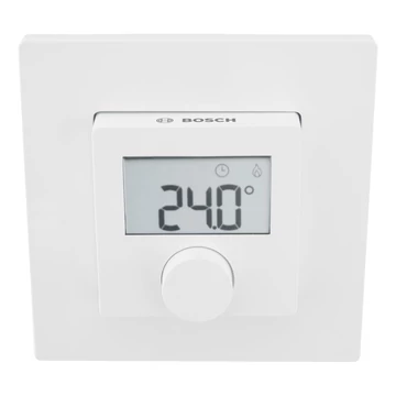 Bosch CR11 szobatermosztát, vezetékes,  mechanikus,  LCD kijelzővel, beépített páratartalom érzékelő