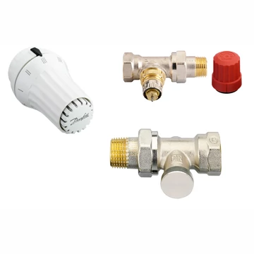 Danfoss radiátorszelep szett egyenes - RA-N+RAE5054+RLV-S - kifutó, helyette: DAN-015G5332