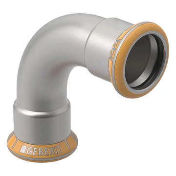 Geberit Mapress Therm Inox acél könyök, 90°-os, BB, d76.1, ivóvízhez nem alkalmas 1.4301