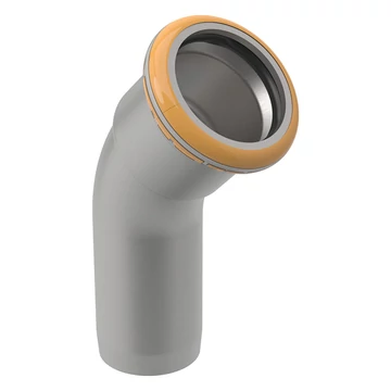 Geberit Mapress Therm Inox acél ív, 45°-os, KB, d88.9, ivóvízhez nem alkalmas 1.4301