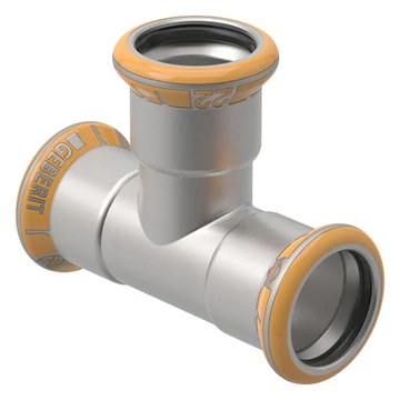 Geberit Mapress Therm Inox acél egál T-idom, d42, ivóvízhez nem alkalmas 1.4301