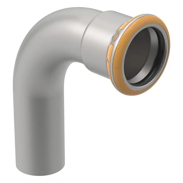 Geberit Mapress Therm Inox acél könyök, 90°-os, KB, d88.9, ivóvízhez nem alkalmas 1.4301