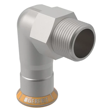 Geberit Mapress Therm Inox acél könyök 90°-os KM, d35-1 1/4 ", ivóvízhez nem alkalmas 1.4301