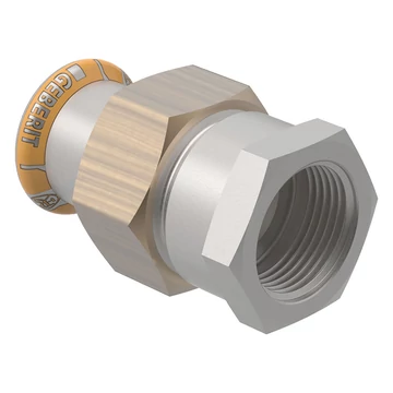 Geberit Mapress Therm Inox acél BM hollandi, d22, Rp 3/4 ", ivóvízhez nem alkalmas 1.4301