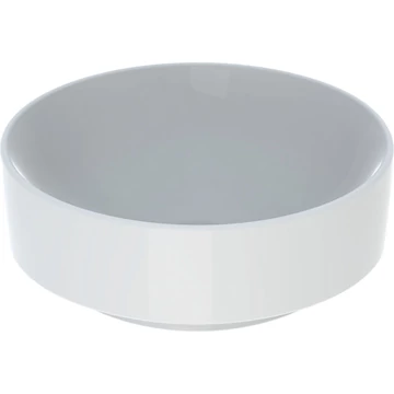 Geberit Variform pultra ültethető mosdó, kerek, túlfolyó nélkül, 40cm fehér