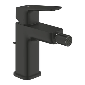 Grohe Cubeo bidé csaptelep, húzórudas leeresztővel, S-es méret, matt fekete