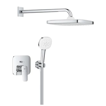 Grohe Cubeo zuhany csaptelep, színkészlet + Tempesta Cube kézi és fejzuhany