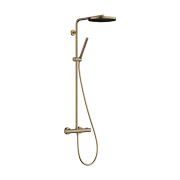 Hansgrohe Pulsify S Puro zuhany rendszer termosztátos, kézizuhany 1jet, szálcsiszolt bronz