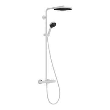 Hansgrohe Pulsify S Puro zuhany rendszer termosztátos, kézizuhany 3jet, matt fehér