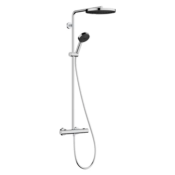 Hansgrohe Pulsify S Puro zuhany rendszer termosztátos, EcoSmart, kézizuhany 3jet, króm