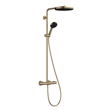 Hansgrohe Pulsify S Puro zuhany rendszer termosztátos, EcoSmart, kézizuhany 3jet, szálcsiszolt bronz