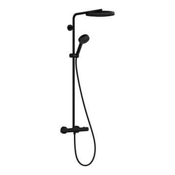 Hansgrohe Pulsify S Puro zuhany rendszer termosztátos, EcoSmart, kézizuhany 3jet, matt fekete