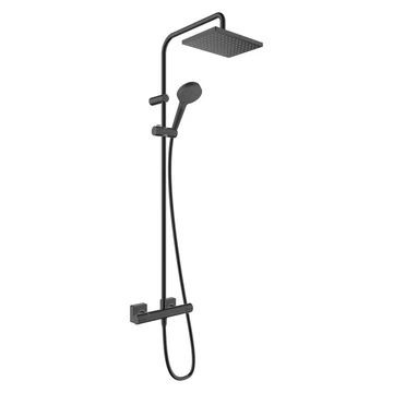 Hansgrohe Vernis Shape Showerpipe 230, 1 jet, termosztáttal, matt fekete