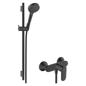 Hansgrohe Vernis Blend zuhany rendszer, S Puro 65cm-es zuhanyrúd, matt fekete