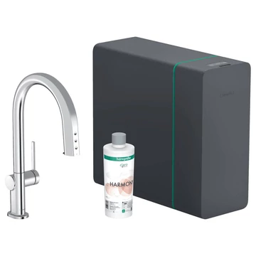 Hansgrohe Aqittura M91 Sodasystem konyhai csapt. 210, kihúzható kifolyó, 1jet, sBox