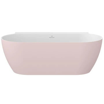 Ravak Freedom Wall II TEC akrilkád 1700x870 alabaster pink/fehér, fehér lefolyó