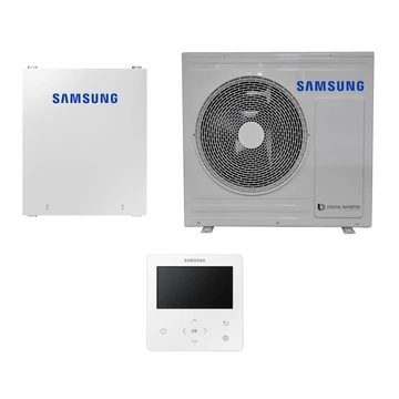 Samsung Mono R32 hőszivattyú 5 kW + vezérlő szett (szelepvezérlő + szabályzó), 1 fázis