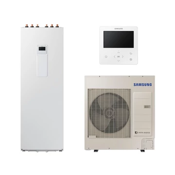 Samsung Split ClimateHub R32 hőszivattyú 9 kW + 260l-es tartály + vezetékes szabályzó, 3 fázis