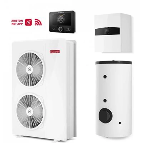 Ariston Nimbus Flex 150 M NET R32 monob. hősziv. 15 kW, fali beltéri, 200l HMV, 1 fütőkör, 1 fázis