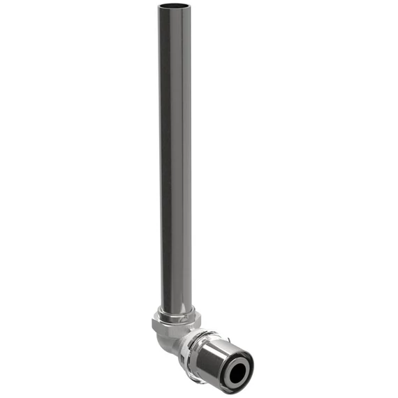 Geberit Volex radiátor csatlakozó csőidom 90° 16 165mm, magasfényű krómozott - kifutó