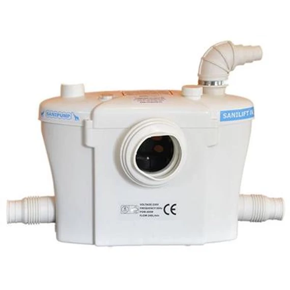Sanipump Optimum2 WC+3 darálós átemelő WC mögé