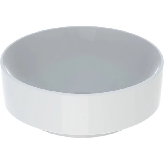 Geberit Variform pultra ültethető mosdó, kerek, túlfolyó nélkül, 40cm fehér