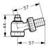 Kép 2/2 - Danfoss RLV-hez ürítőegység R3/4" tömlő